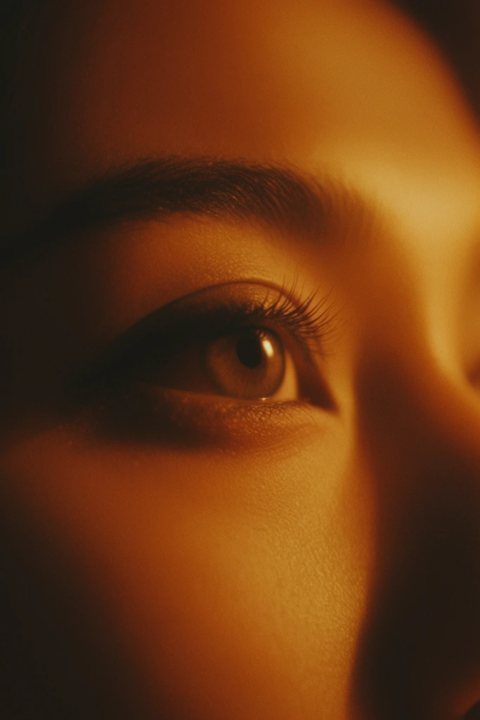 Amber Chiaroscuro Portraiture style AI image example 1
