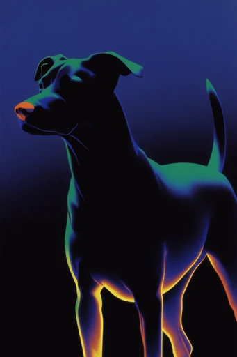 Neon Nocturnal Vectorism style reference image — vibrant accent colors