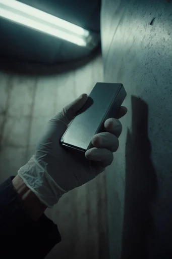 Clinical Brutalist Noir style reference image — dystopian noir
