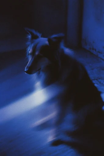 Spectral Indigo Noir style reference image — nocturnal liminal space