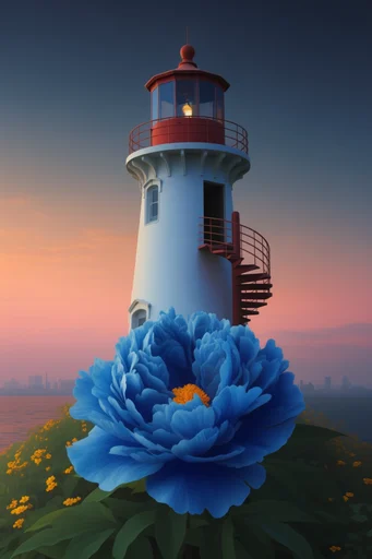 Luminous Surreal Botanica style reference image — translucent petal texture