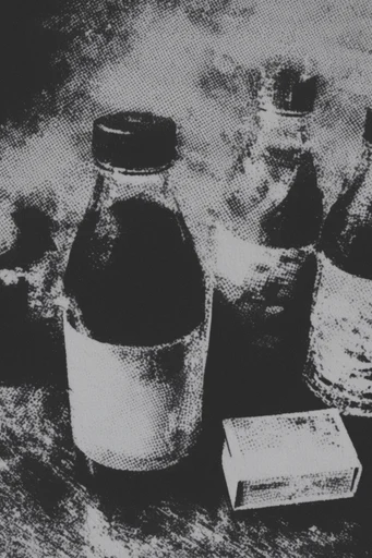 Gritty Monochromatic Noir style reference image — stark black and white