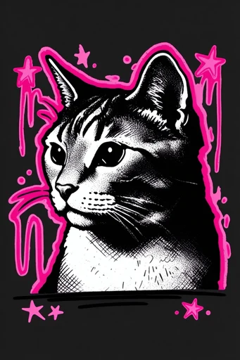 Neon Grunge Collage style reference image — psychedelic gothic