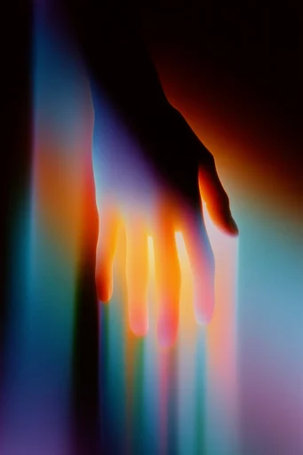 Luminous Glitch Spectrum style reference image — spectral gradients