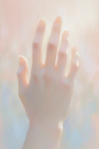 Luminous Ethereal Pastel style reference image — soft-focus dreamscape