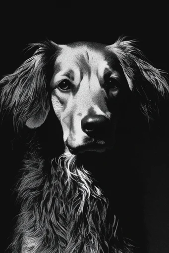 Stark Monochromatic Noir style reference image — cinematic noir