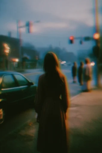 Ethereal Analog Nostalgia style reference image — motion blur