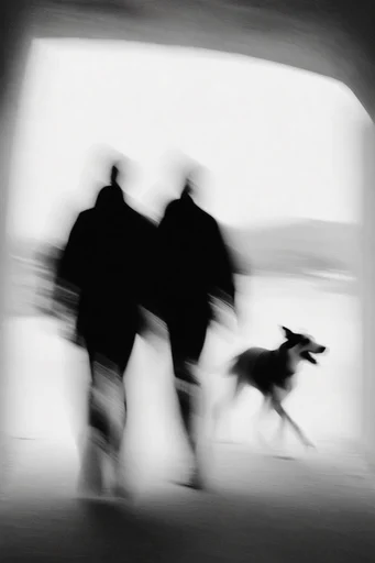 Haunting Liminal Monochrome style reference image — ghostly dreamlike haze