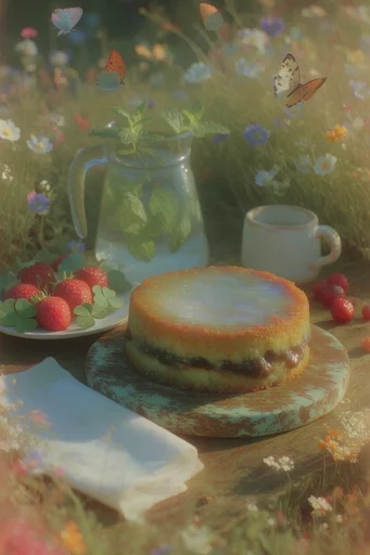 Ethereal Luminescent Xenopastoral style reference image — pearlescent textures