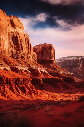 Ethereal Geological Surrealism style reference image — vibrant geological formations