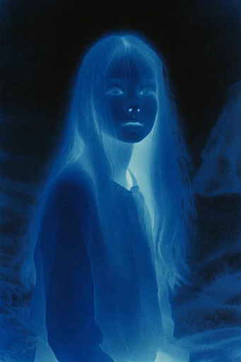 Luminous Indigo Nocturne style reference image — high contrast chiaroscuro