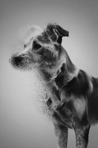 Ethereal Particulate Minimalism style reference image — ethereal noise texture