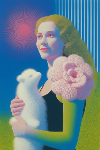 Surreal Neo-Pop Pastoral style reference image — whimsical pop art