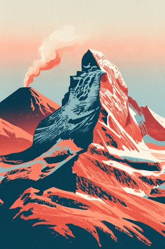 Retro Risograph Printmaker style reference image — risograph print style