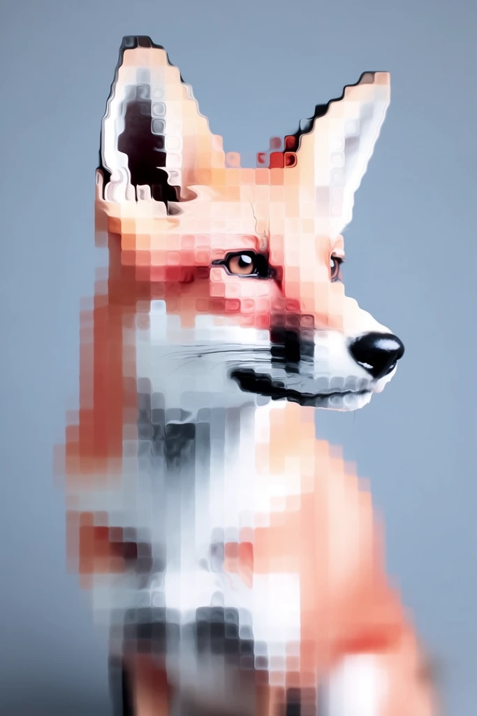 Surreal Fluid Deconstruction style AI image example 3