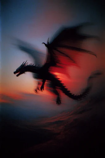 Ethereal Twilight Motion style reference image — analog film grain