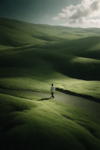 Minimalist Verdant Landscapes moodboard — generate AI images in this style