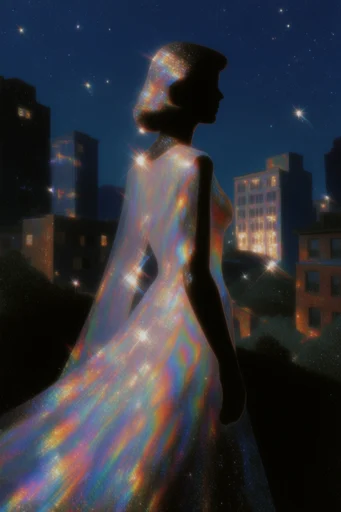 Ethereal Cosmic Mysticism style reference image — sparkling lens flare