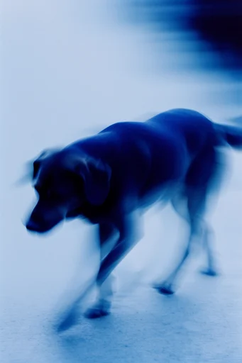 Ethereal Kinetic Cyan style reference image — high-contrast silhouette