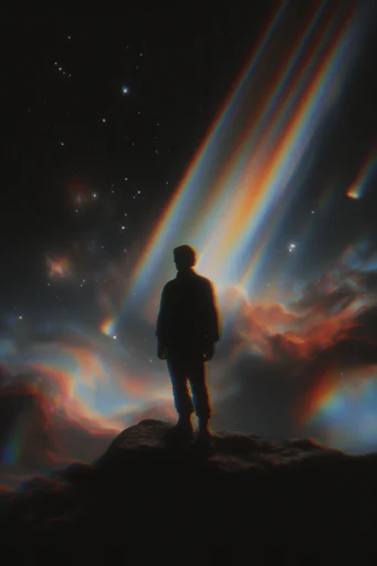 Spectral Cosmic Dreamscape moodboard — generate AI images in this style