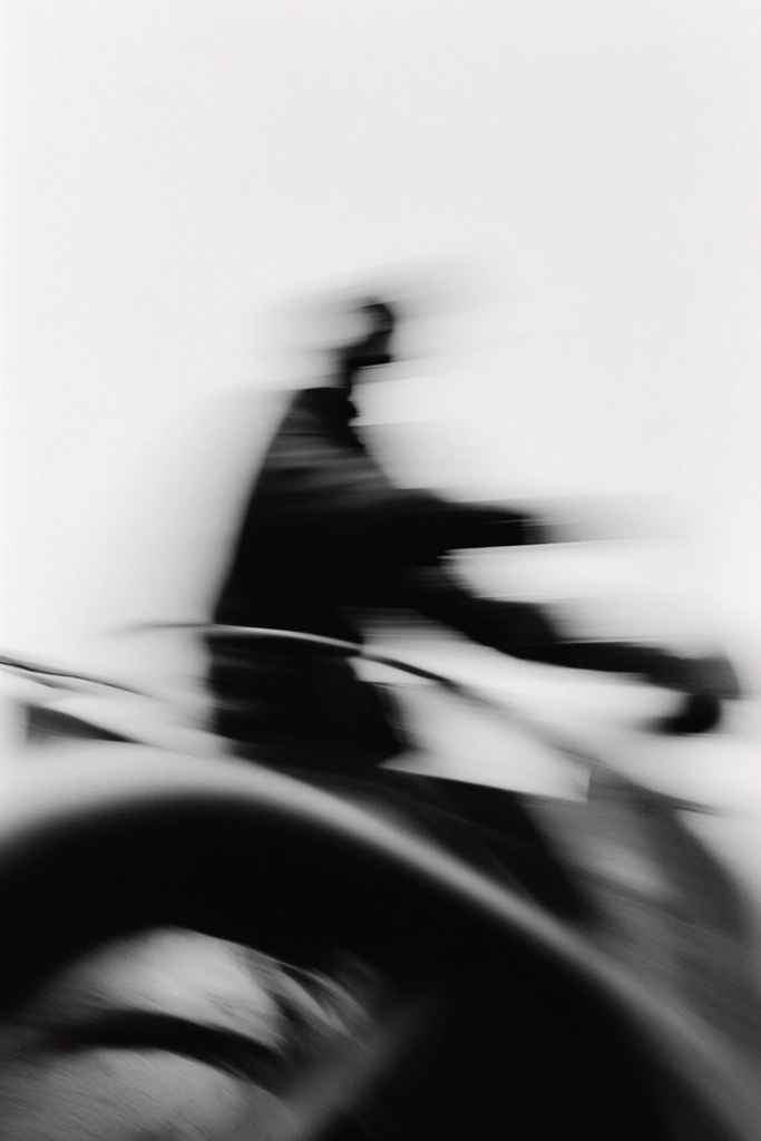 Kinetic Monochrome Silhouette style AI image example 2