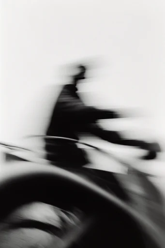 Kinetic Monochrome Silhouette style AI image example 2