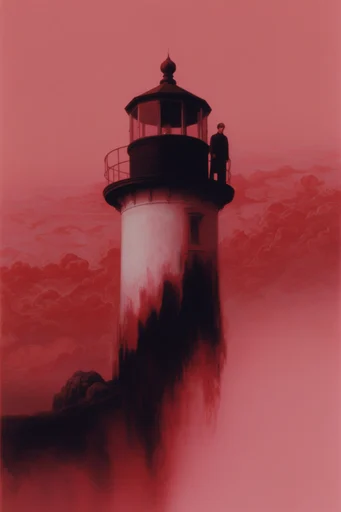 Cinematic Crimson Noir style reference image — surrealist editorial photography