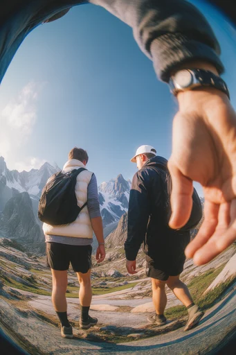 Dynamic Fisheye Perspective style reference image — extreme fisheye lens