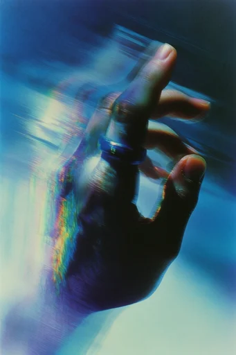 Iridescent Spectral Surrealism style reference image — prismatic color gradients