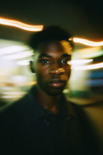 Kinetic Nocturnal Haze style reference image — dreamy shutter drag