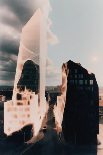 Spectral Organic Surrealism style reference image — ethereal spectral silhouette