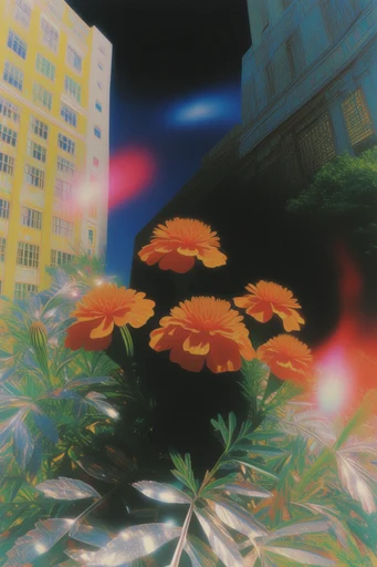 Nocturnal Retro-Surreal Cosmicism style reference image — chromatic aberration