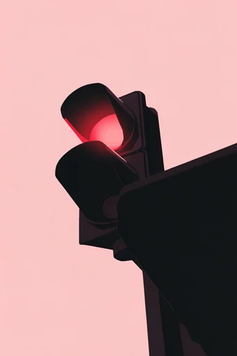 Graphic Crimson Minimalism style reference image — stark black silhouette