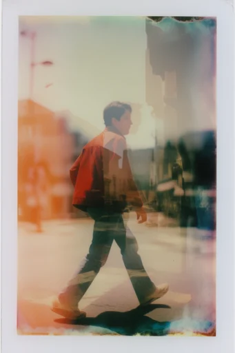Ethereal Analog Decay style reference image — expired polaroid texture