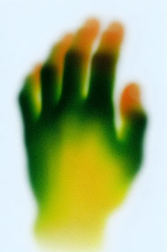 Luminous Thermal Diffusion style reference image — airbrushed silhouette