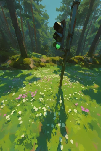 Luminous Impressionist Pastoral style reference image — painterly digital brushstrokes