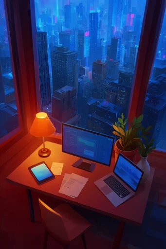Cinematic Nocturnal Luminescence style reference image — high-contrast lighting