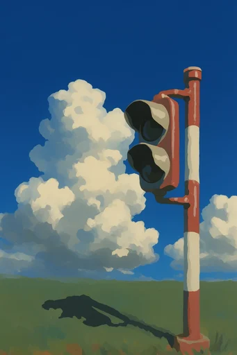 Nostalgic Anime Cloudscapes style reference image — towering cumulonimbus clouds