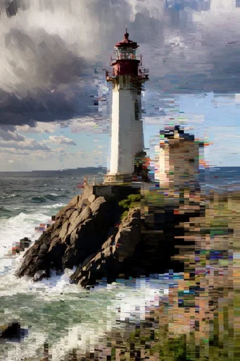Corrupted Digital Realism style reference image — analog-digital hybrid