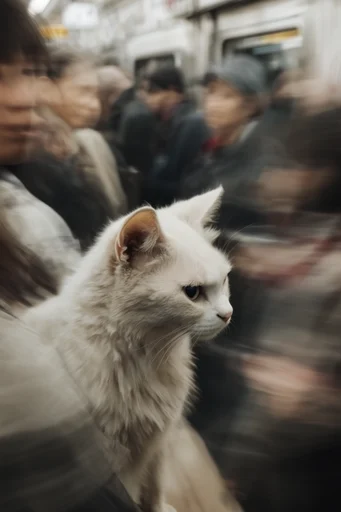 Cinematic Urban Motion style reference image — surreal juxtaposition