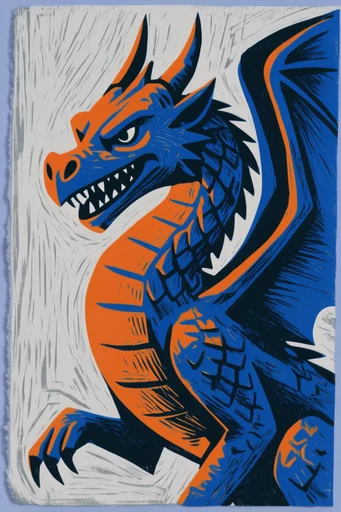 Graphic Woodcut Modernism style reference image — stippled texture