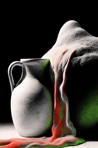Neon Biomorphic Surrealism style reference image — biomorphic surrealism