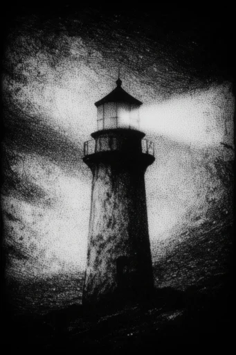 Gritty Monochromatic Noir style reference image — gritty xerox aesthetic