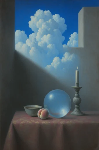 Surreal Impasto Azure style reference image — ultramarine and cobalt palette