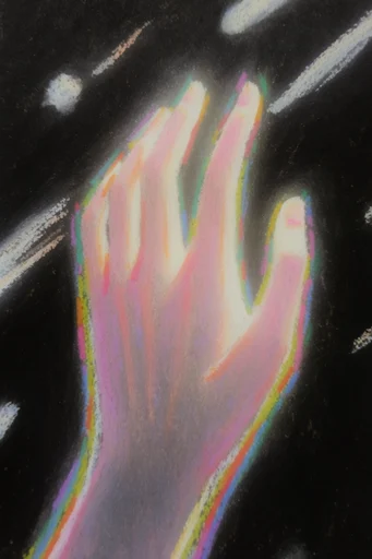 Esoteric Neon Radiance style reference image — prismatic light burst