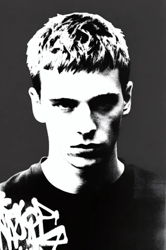 Gritty Monochromatic Punk style reference image — xerox photocopy texture