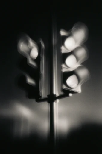 Avant-Garde Darkroom Noir style reference image — experimental darkroom technique