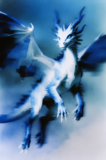 Spectral Glacial Motion style reference image — spectral light leaks