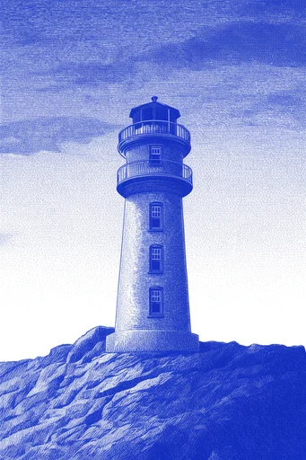 Cobalt Graphic Op-Print style reference image — high contrast graphic