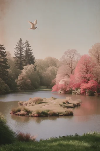 Nostalgic Botanical Archive style AI image example 2